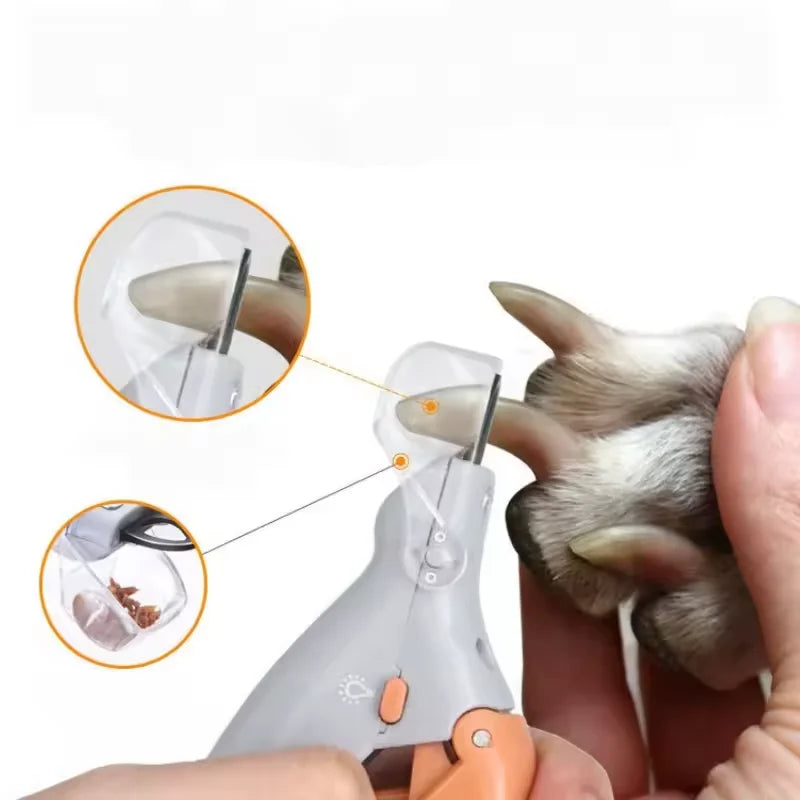 Professional Pet Nail Clipper Scissors With LED Light Cat Dog Nail Clipper Tool Scissors Nail Toeclaw Cutter Scissors Pet Supply ，Professional Grooming Supplies
