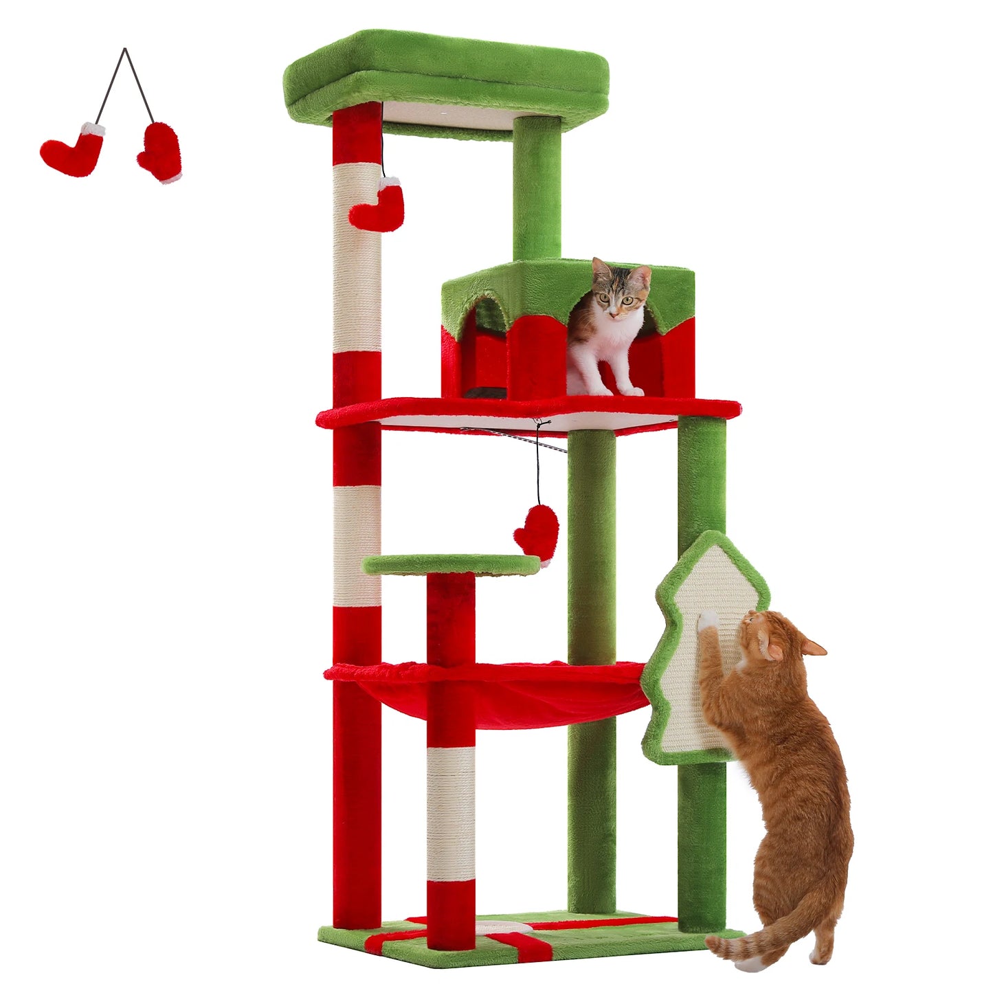 PAWZ Road 5-Level Cat Tree For Indoor Cats With Condo