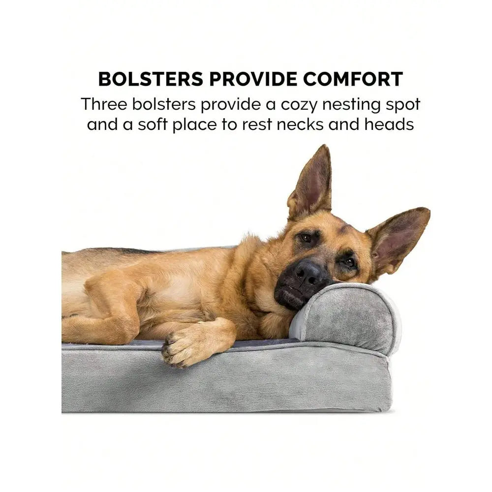 Waterproof Memory Foam Dog Bed With Sides And Egg Crate