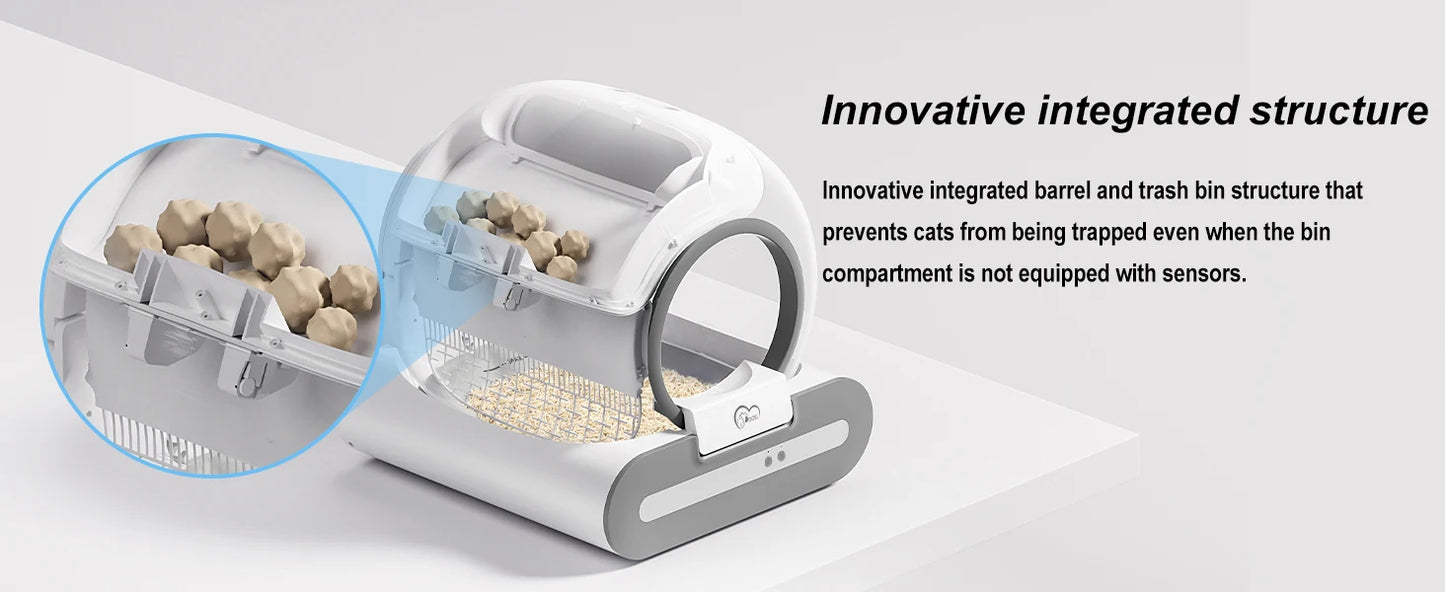 DOEL Self Cleaning Cat Litter Box With App Control