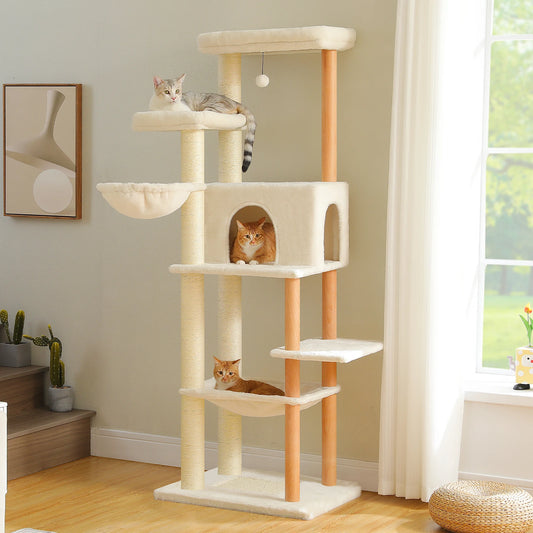 PAWZ Road Multi-Level Cat Tree with Sisal Scratching Post