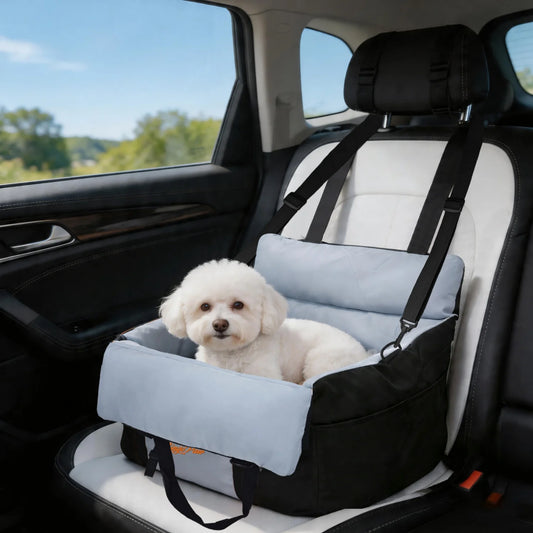 BINGOPAW Premium Dog Car Seat Booster With Safety Belt