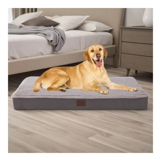 Waterproof Dog Bed With Egg Crate Foam Removable Washable Cover