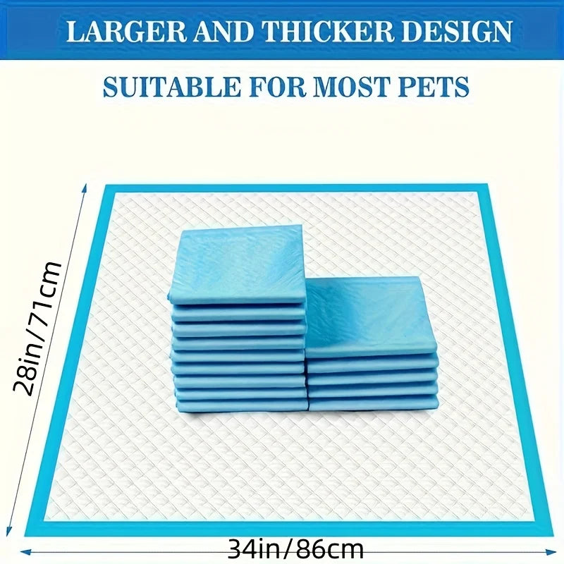 34" X 28" XXXXL Super Absorbent Dog Pee Pads - Leak-Proof, Odor-Control, Disposable Pet Piddle Pads for Easy Potty Training And Accidents - Perfect for Dogs, Puppies, Cats, Different Pet Urine Pads, Pet Supplie,, 10.58LB/bag