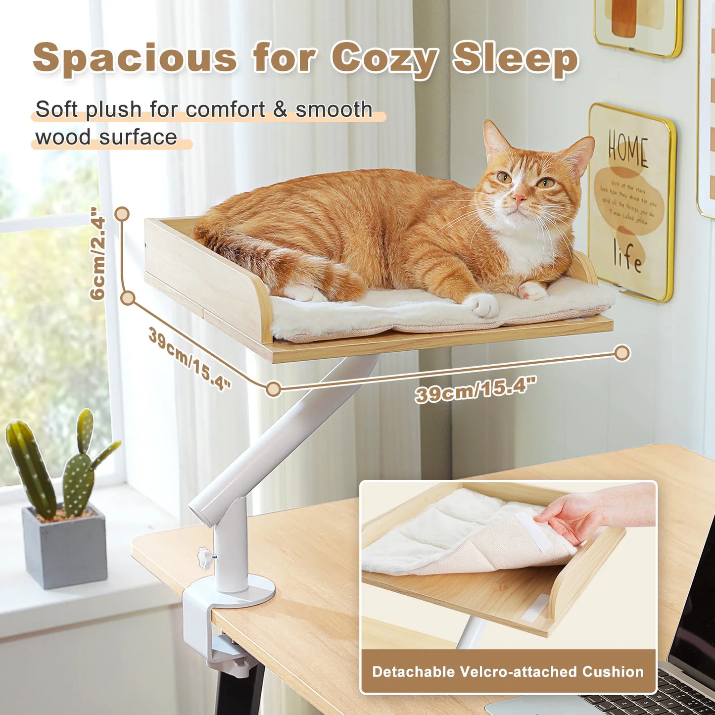 PAWZ Road Cat Desk Bed With 360 Degree Rotatable Stand