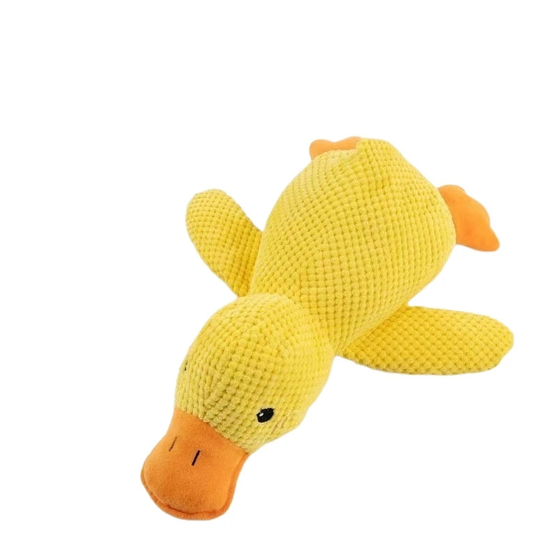 Duck Plush Squeaky Bite Resistant Dog Toy For Anxiety Relief
