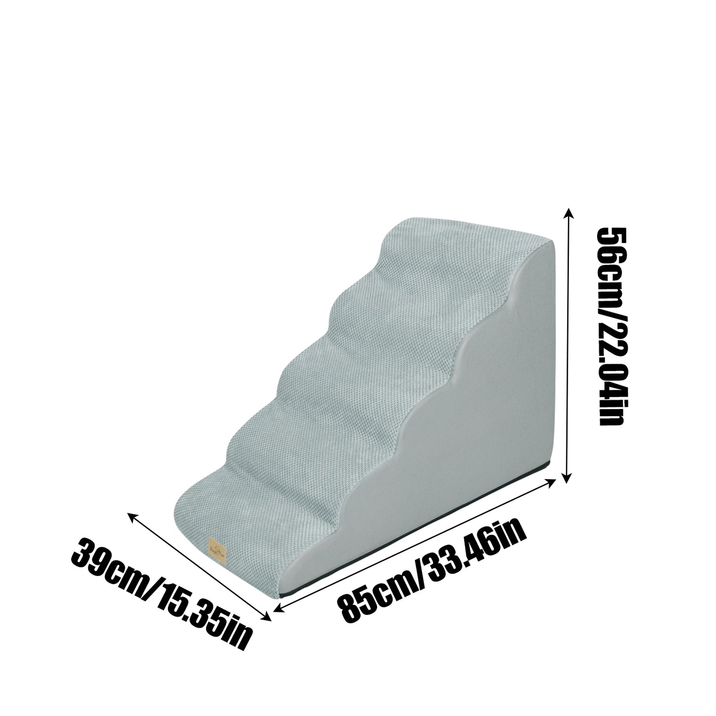 Pet Training Stairs With Removable Cover, Non Slip Surface