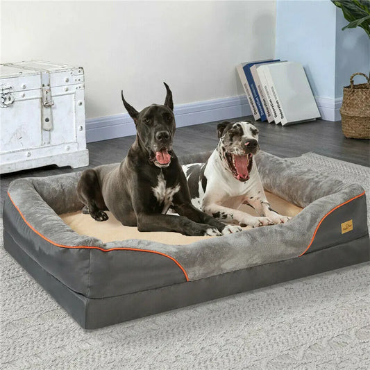BORWART CN Orthopedic Memory Foam Dog Bed Sofa Removable Cover