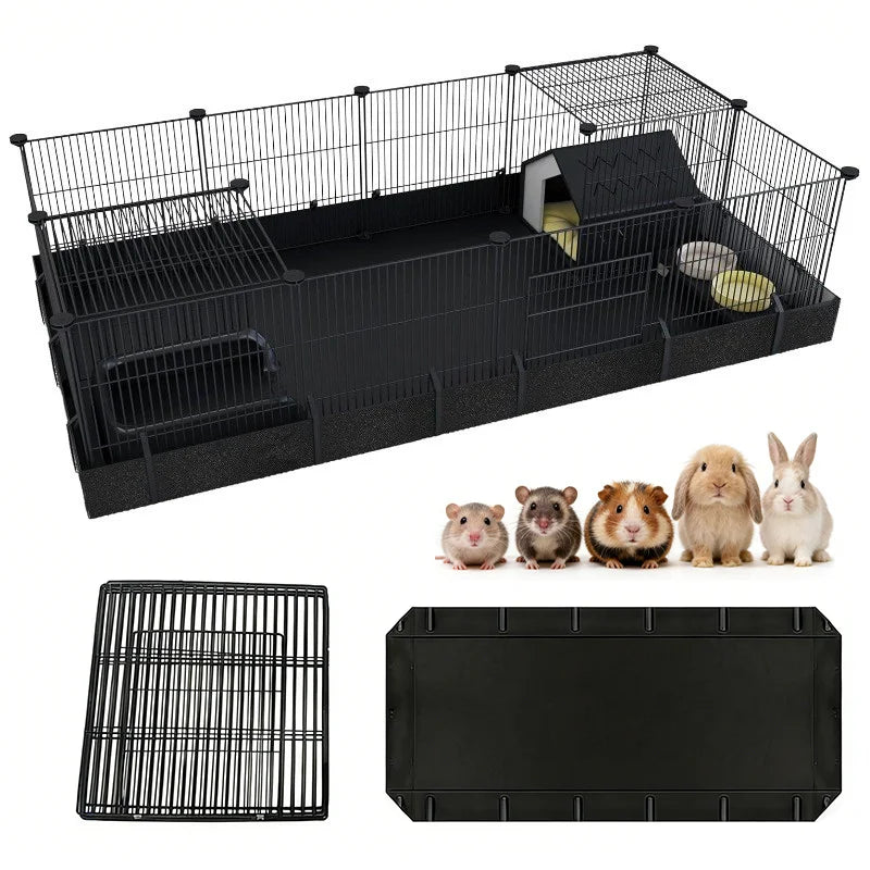 Modular DIY Small Animal Cage For Guinea Pigs Rabbits Cats