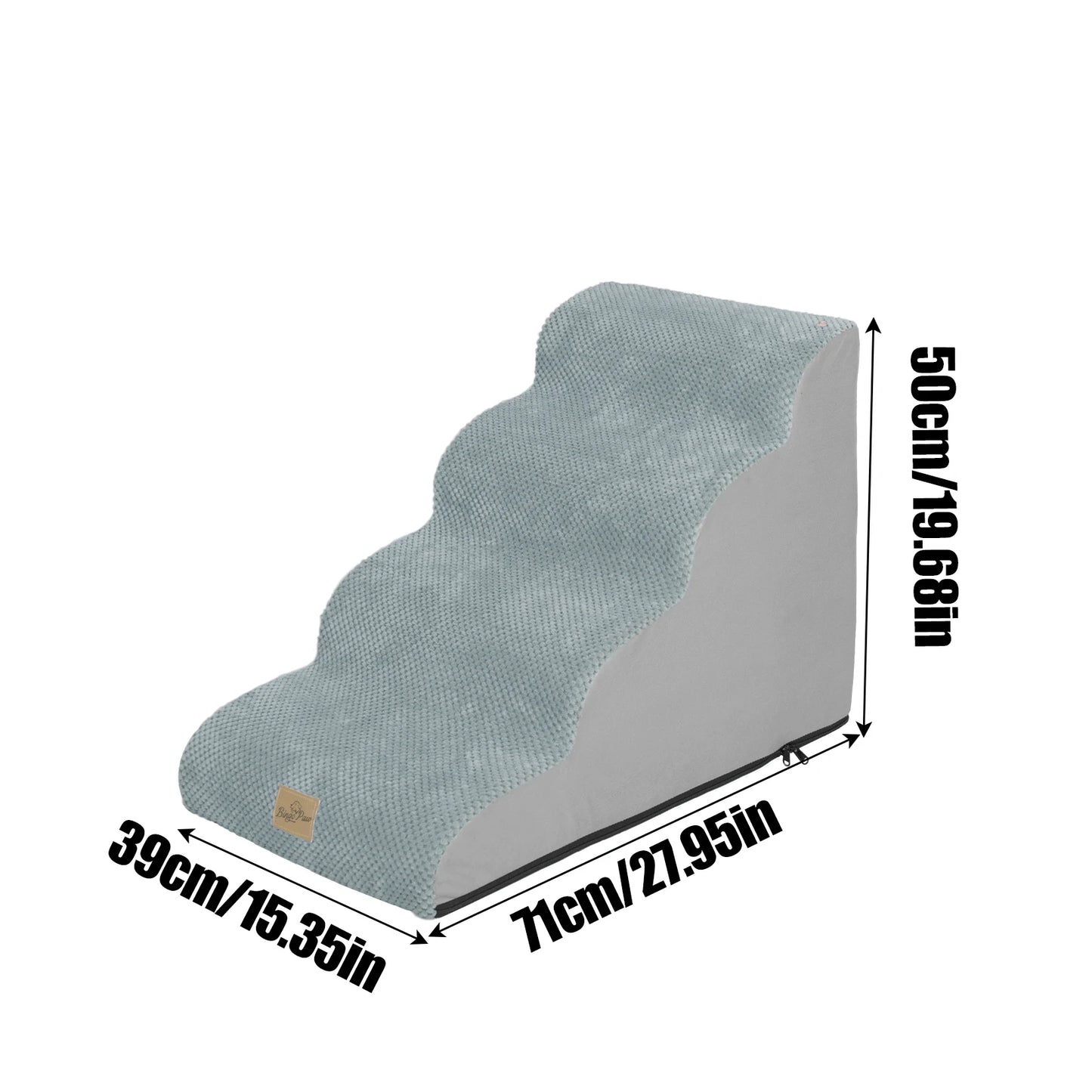 Pet Training Stairs With Removable Cover, Non Slip Surface