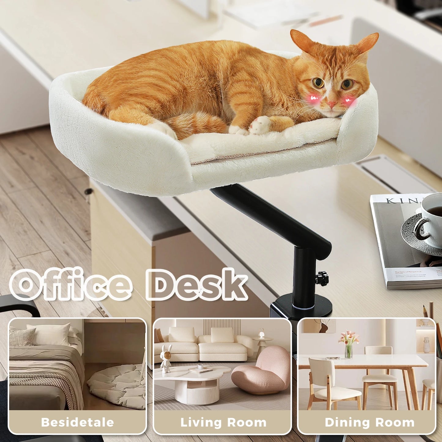PAWZ Road Cat Desk Bed With 360 Degree Rotatable Stand