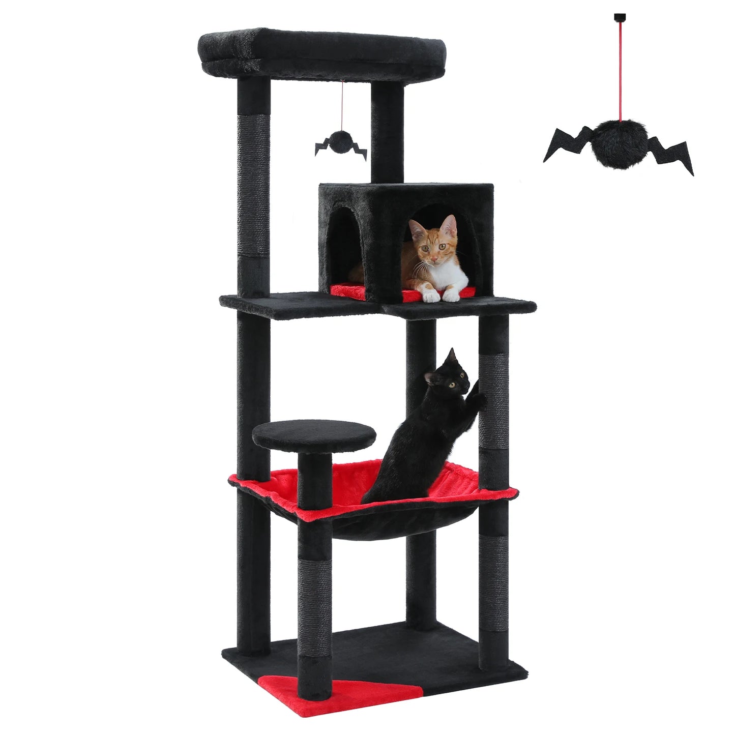 PAWZ Road 5-Level Cat Tree For Indoor Cats With Condo