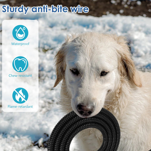 Heated Water Bowl 3.2 L/108 Oz Outdoor Heated Dog Dish Anti-Freeze Heated Pet Water Dish for Cat Rabbit Chicken Duck Squirrel